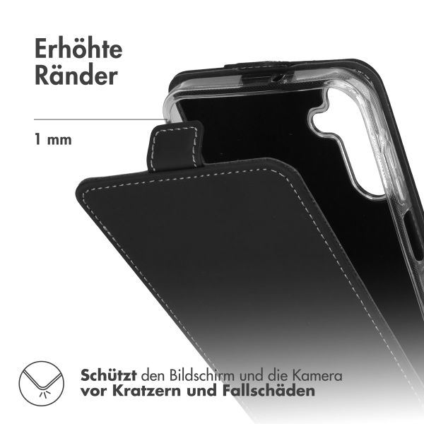 Accezz Flip Case für das Samsung Galaxy A15 (5G/4G) - Schwarz