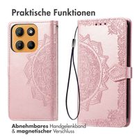imoshion Mandala Klapphülle Motorola Moto G15 / G15 Power - Rosé gold