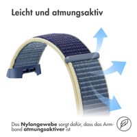 imoshion Nylonarmband für das  Fitbit Charge 3 / 4 - Blau