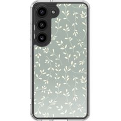 imoshion Design Hülle Samsung Galaxy S23 - Smoke Green Flowers