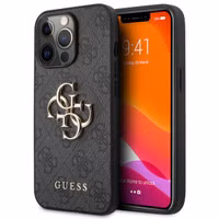 Guess 4G Metal Logo Back Cover Apple iPhone 13 Pro - Grau