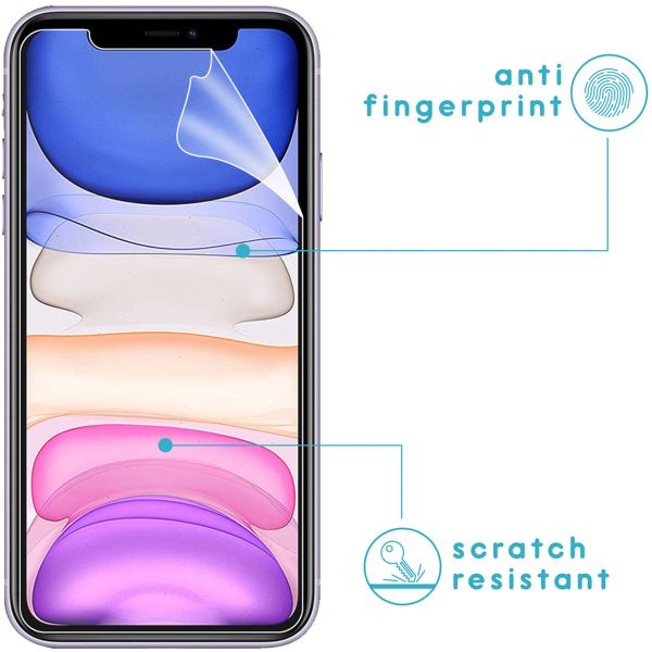 imoshion Displayschutzfolie 3er-Pack + Kameraschutz Glas iPhone 11