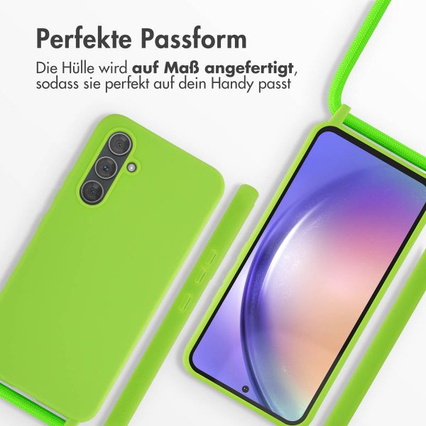imoshion SilikonHülle mit Band Samsung Galaxy A54 (5G) - Fluor Groen