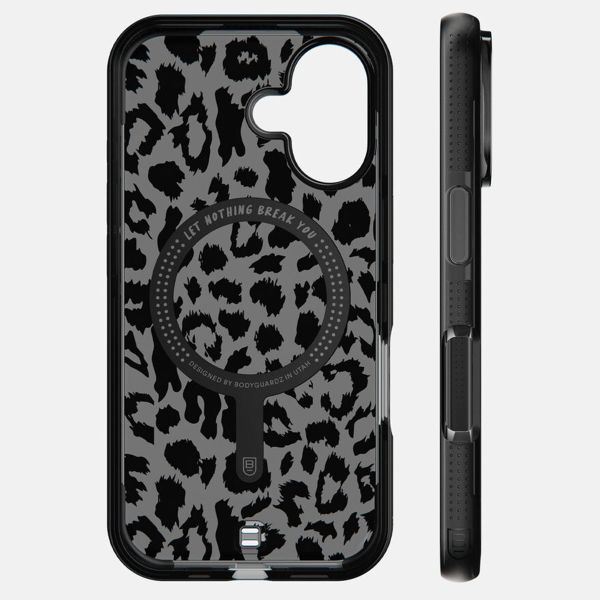 BodyGuardz Ace Pro MagSafe Back Cover Apple iPhone 16 - Black / Leopard