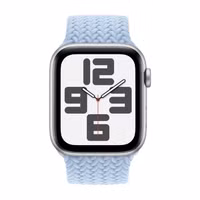 Apple Geflochtenes Solo Loop für  Apple Watch Series 1 - 11 / SE / Ultra (44/45/46/49 mm) - Größe 12 - Light Blue
