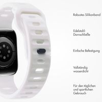 imoshion Active Sport Silikonarmband für die Apple Watch Series 1-9 / SE (38/40/41 mm) | Series 10 (42 mm) - Weiß