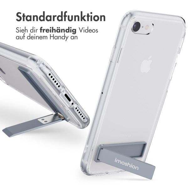 imoshion ﻿Back Cover mit Ständer für das iPhone SE (2022 / 2020) / 8 / 7 - Transparent