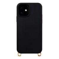 Selencia Rivièra Backcover mit MagSafe mit abnehmbaren Haken iPhone 12 / 12 Pro - Velvet Black