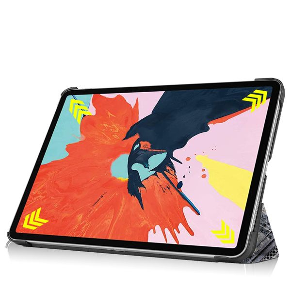 imoshion Design Trifold Klapphülle iPad Air 11 Zoll (2024) M2 / Air 5 (2022) / Air 4 (2020) - Parijs