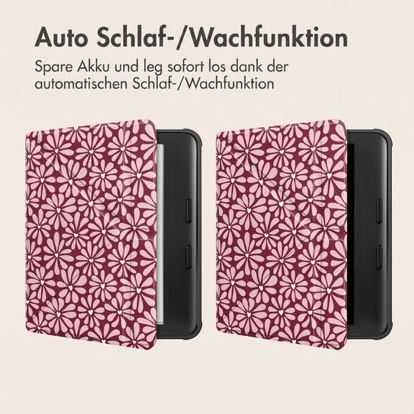 imoshion Design Klappbare Klapphülle Kobo Libra Colour - Bloom Love Blush