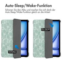 imoshion Design Trifold Klaphülle Apple iPad Air 11 Zoll (2026) M4 / (2025) M3 / (2024) M2 / Air 5 (2022) / Air 4 (2020) - Botanica