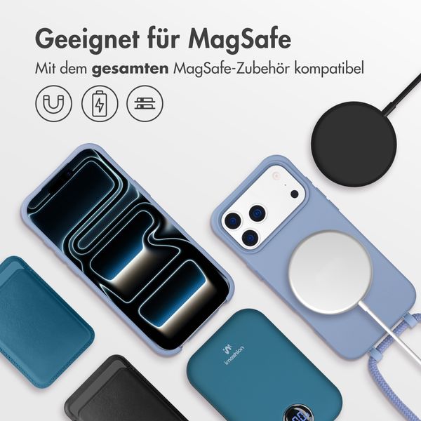imoshion Color Backcover mit abnehmbarem Handykette und MagSafe Apple iPhone 17 Pro - Ash Blue