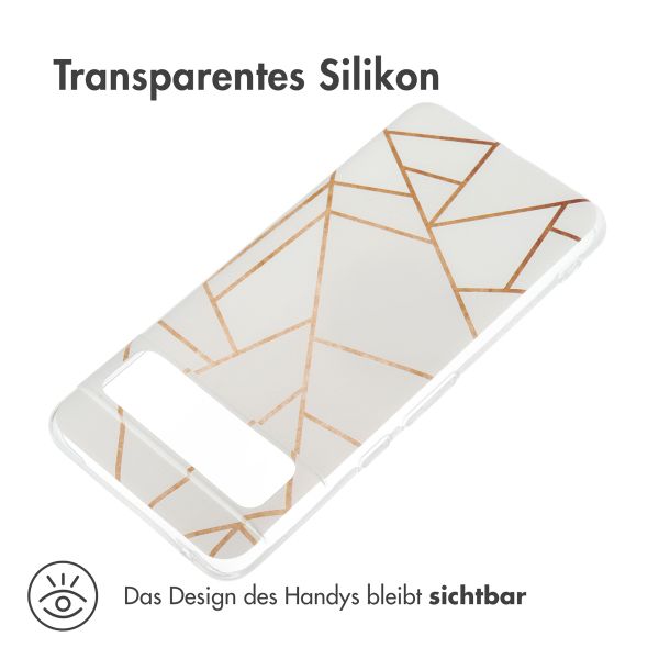 imoshion Design Hülle Google Pixel 8 Pro - White Graphic