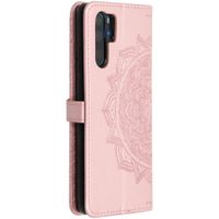 Mandala Klapphülle Rosa für das Huawei P30 Pro