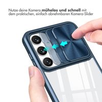 imoshion Back Cover mit Kameraschieber für das Samsung Galaxy S24 - Dunkelblau