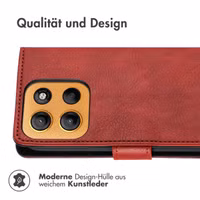 imoshion Luxuriöse Klapphülle Motorola Moto G15 / G15 Power - Rot