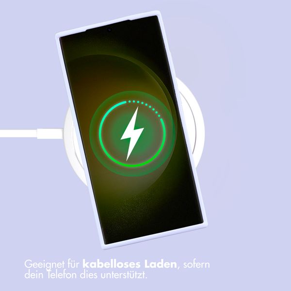 Accezz Liquid Silikoncase Samsung Galaxy S23 Ultra - Violett