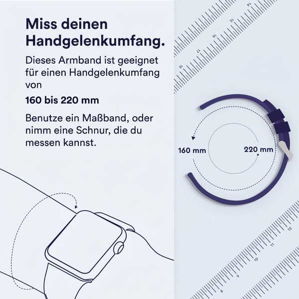 imoshion Ocean Silikonarmband für das  Samsung Galaxy Watch Ultra (2024/2025) - Midnight Blue