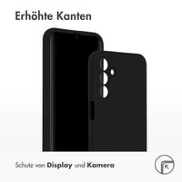 Accezz Liquid Silikoncase für das Samsung Galaxy A15 (5G/4G) - Schwarz