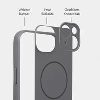 Accezz Grip Backcover mit MagSafe Apple iPhone 15 - Grau