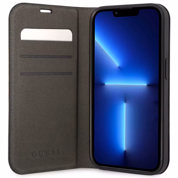 Guess 4G Logo Klapphülle Apple iPhone 14 Pro - Schwarz