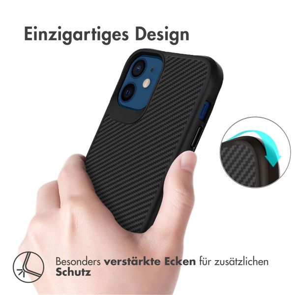 imoshion Rugged Hybrid Carbon Case für das iPhone 12 Mini - Schwarz