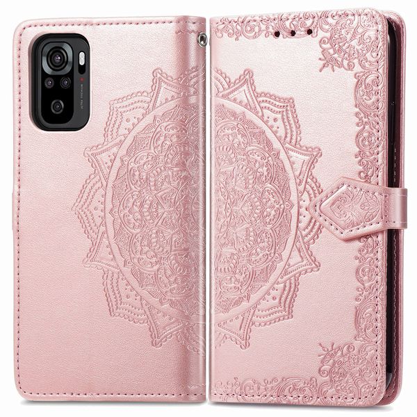 imoshion Mandala Klapphülle Xiaomi Redmi Note 10 (4G) / Note 10S - Roségold