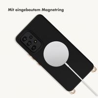 Selencia Rivièra Backcover mit MagSafe mit abnehmbaren Haken Samsung Galaxy A53 - Velvet Black