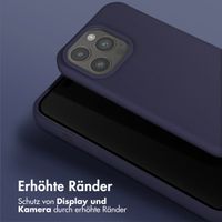 Selencia SilikonHülle mit abnehmbarem Band Apple iPhone 15 Pro - Dunkelblau