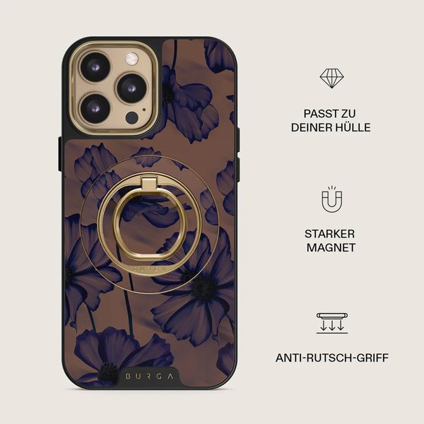 Burga Ringholder MagSafe Gold - Handyringe - Velvet Night