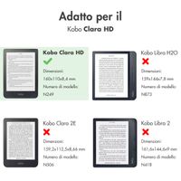 imoshion Vegan Leather Klapphülle Kobo Clara HD - Dunkelblau