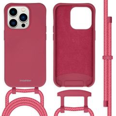 imoshion Color Backcover mit abtrennbarem Band Apple iPhone 14 Pro - Red Raspberry
