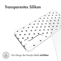 imoshion Design Hülle für das Samsung Galaxy S23 - Herzen - Schwarz