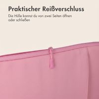 imoshion Laptop-Hülle mit Staufach 13 Zoll - Laptop Sleeve - Candy Pink