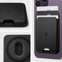 Spigen Kartenhalter mit MagSafe Valentinus für Apple iPhone - 3 Karten - Black