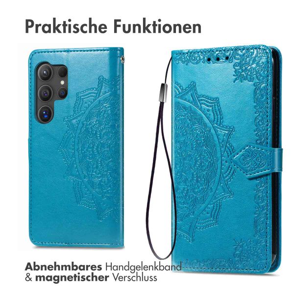 imoshion Mandala Klapphülle Samsung Galaxy S24 Ultra - Türkis