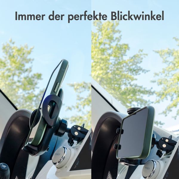 imoshion Handyhalterung für das Auto – Universell – Verstellbar - Lüftungsgitter - Schwarz