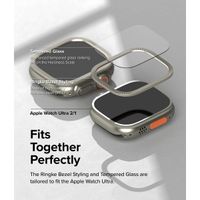 Ringke Bezel Styling + Displayschutz für die Apple Watch Ultra - 49 mm - Fluted Titanium