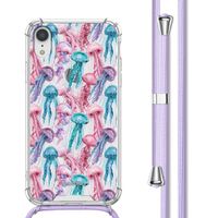 imoshion Design Hülle mit Band Apple iPhone Xr - Jellyfish Watercolor