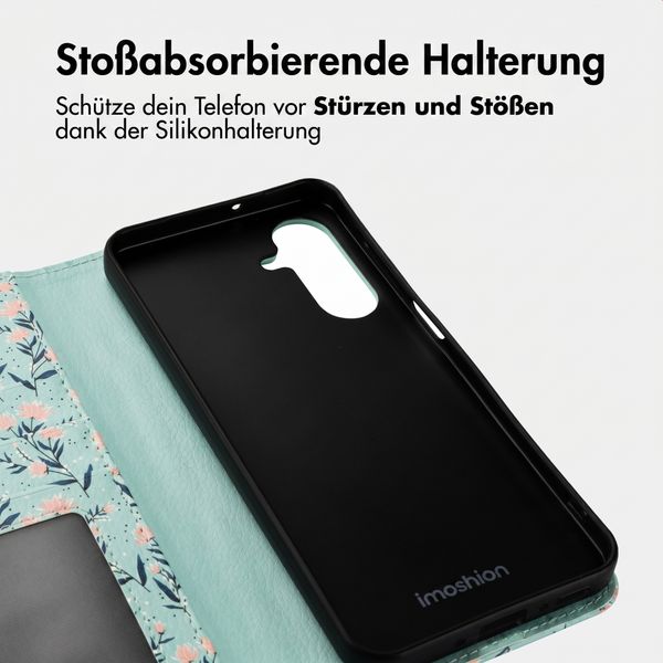 imoshion Design Klapphülle Samsung Galaxy A26 - Blue Flowers
