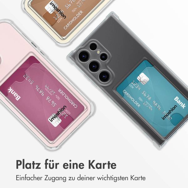 imoshion Soft Case Back Cover mit Kartenfach Samsung Galaxy S24 Ultra - Transparent