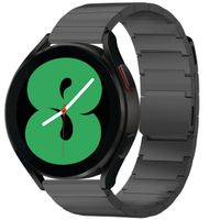 Selencia Edelstahl Magnetarmband - Universelle 20 mm Anschluss - Schwarz - Garmin Venu Sq - Music Edition