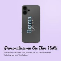 Personalisierte Hülle mit Namen iPhone 16 - Transparent