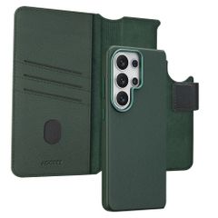 Accezz 2-in-1 Klapphülle aus Leder mit MagSafe Samsung Galaxy S26 Ultra - Cedar Green
