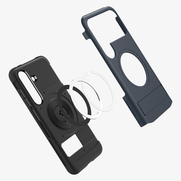 Spigen Slim Armor™ Case MagSafe für das Samsung Galaxy S25 - Metal Slate