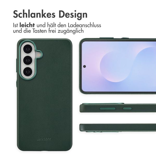 Accezz MagSafe Leather Backcover Samsung Galaxy S26 Plus - Cedar Green
