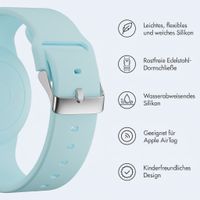 imoshion AirTag Kinderarmband - Halter für Apple AirTag - One Size - Denim Blue