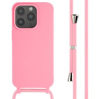imoshion SilikonHülle mit Band iPhone 15 Pro - Rosa