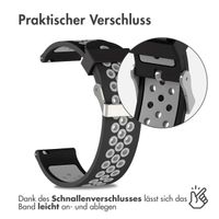 imoshion Silikonband Sport - 24-mm-Universalanschluss - Schwarz/Grau