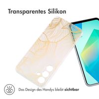 imoshion Design Hülle Samsung Galaxy A16 - Golden Leaves Transparent